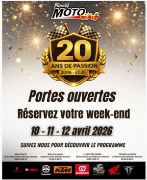 Venez célébrer avec nous 20 ans de passion moto (2006–2026)